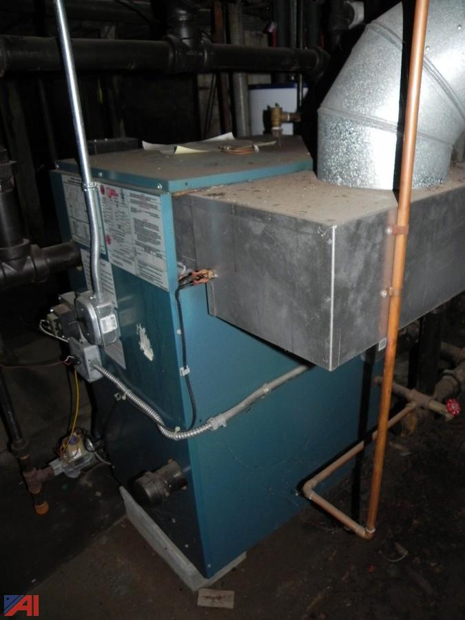 Auctions International Auction Lutheran Care 5480 ITEM Utica Boilers Model PEG300CDE Gas
